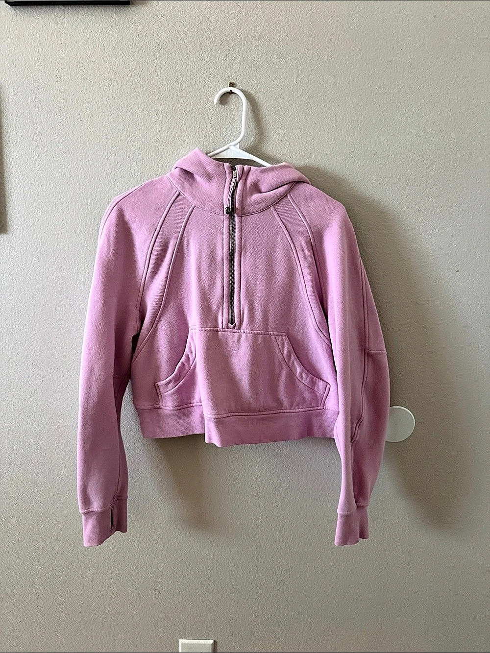 lululemon Scuba Oversized Half-Zip Hoodie Pink XS/S